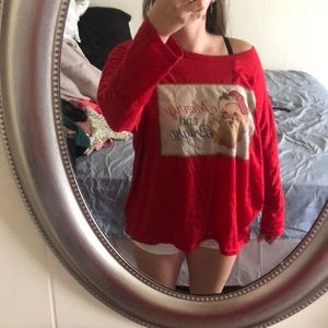 Red Christmas long sleeve shirt